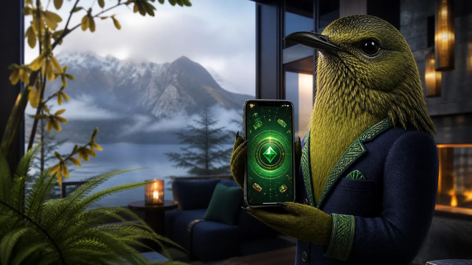Bizzo Casino app running on a smartphone
